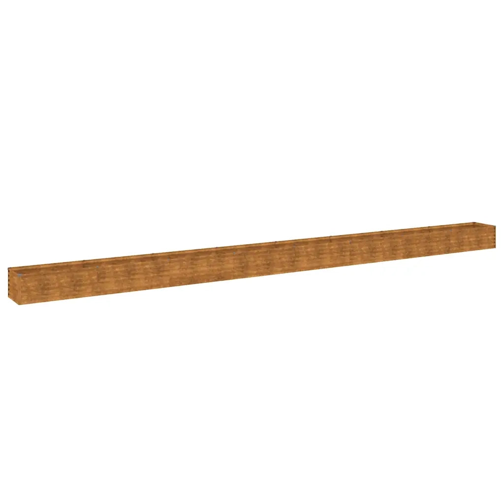 Fioriera Rialzata da Giardino 770x50x36 cm in Acciaio Corten 151981