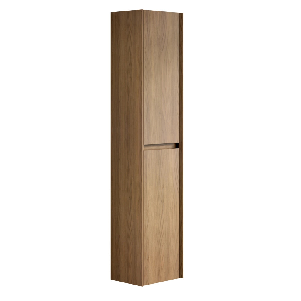 Mobile bagno a 2 ante con ripiani regolabili in compensato; rovere