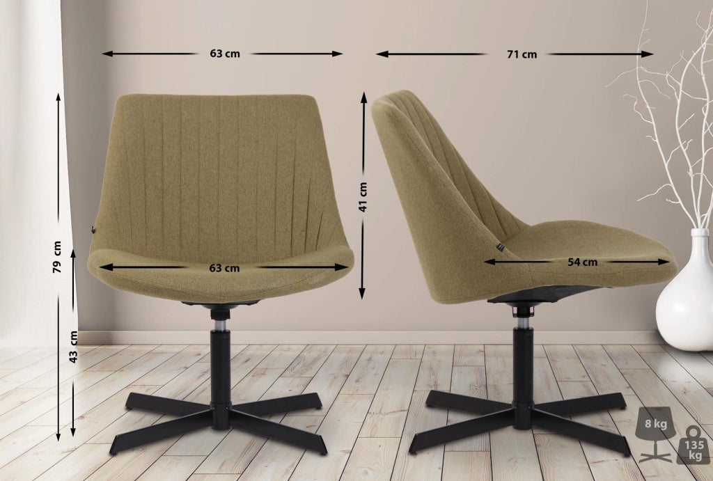 Sedia da Lounge Granby verde