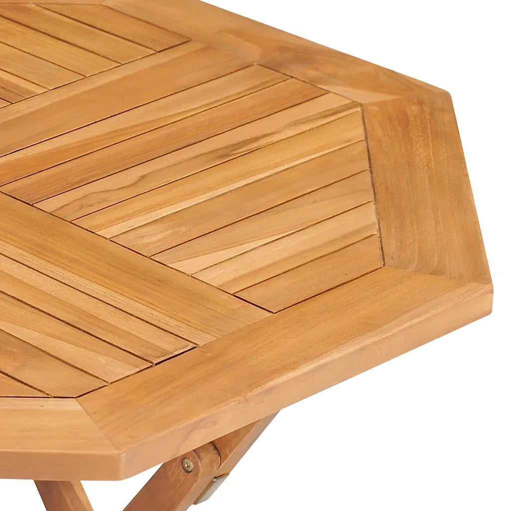 Set da Pranzo da Giardino 5 pz in Legno Massello di Teak