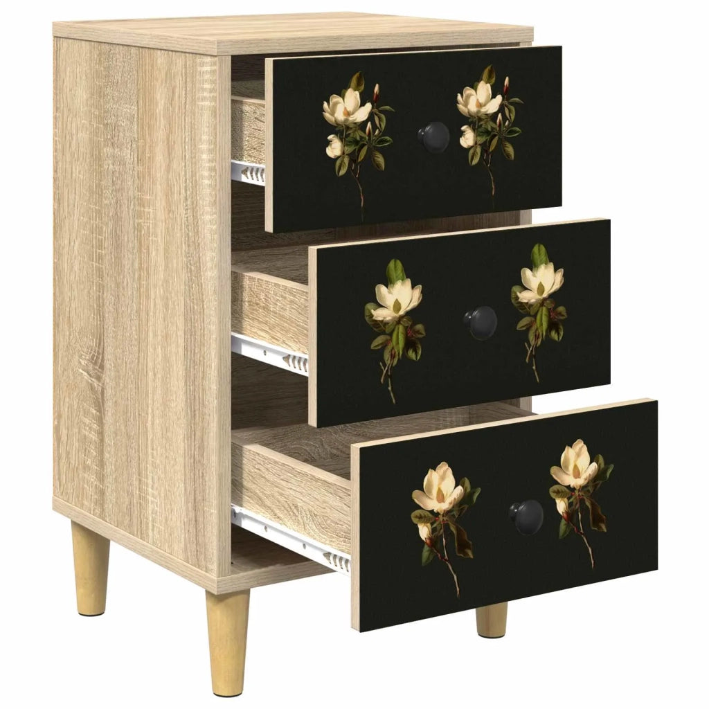 Armadio da Notte BREMEN Rovere Sonoma 36 x 33 x 60 cm 8007305