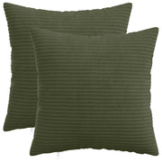 Federa 2 pcs HEERLEN Verde 45 x 45 cm corduroy 910417