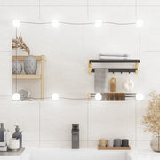 Specchio da Parete con Luci LED-Specchio a Muro-Specchio Decorativo 50x80 cm Vetro Rettangolare