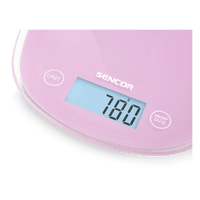 Sencor bilancia da cucina rosa con controllo touh