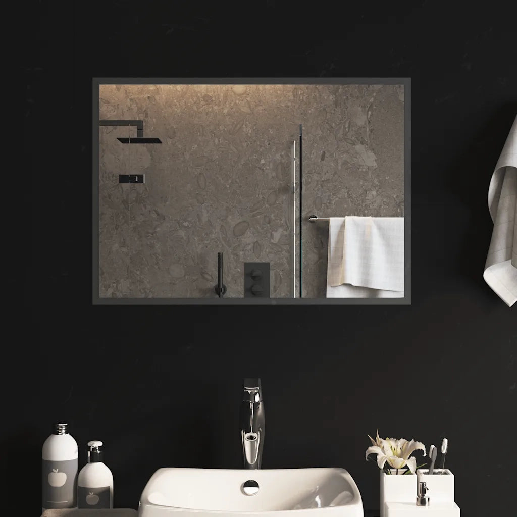 Specchio da Bagno con Luci LED 70x50 cm 151765