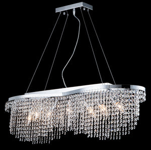 Lampadario Diamant Crystal in Metallo Toils Nickel