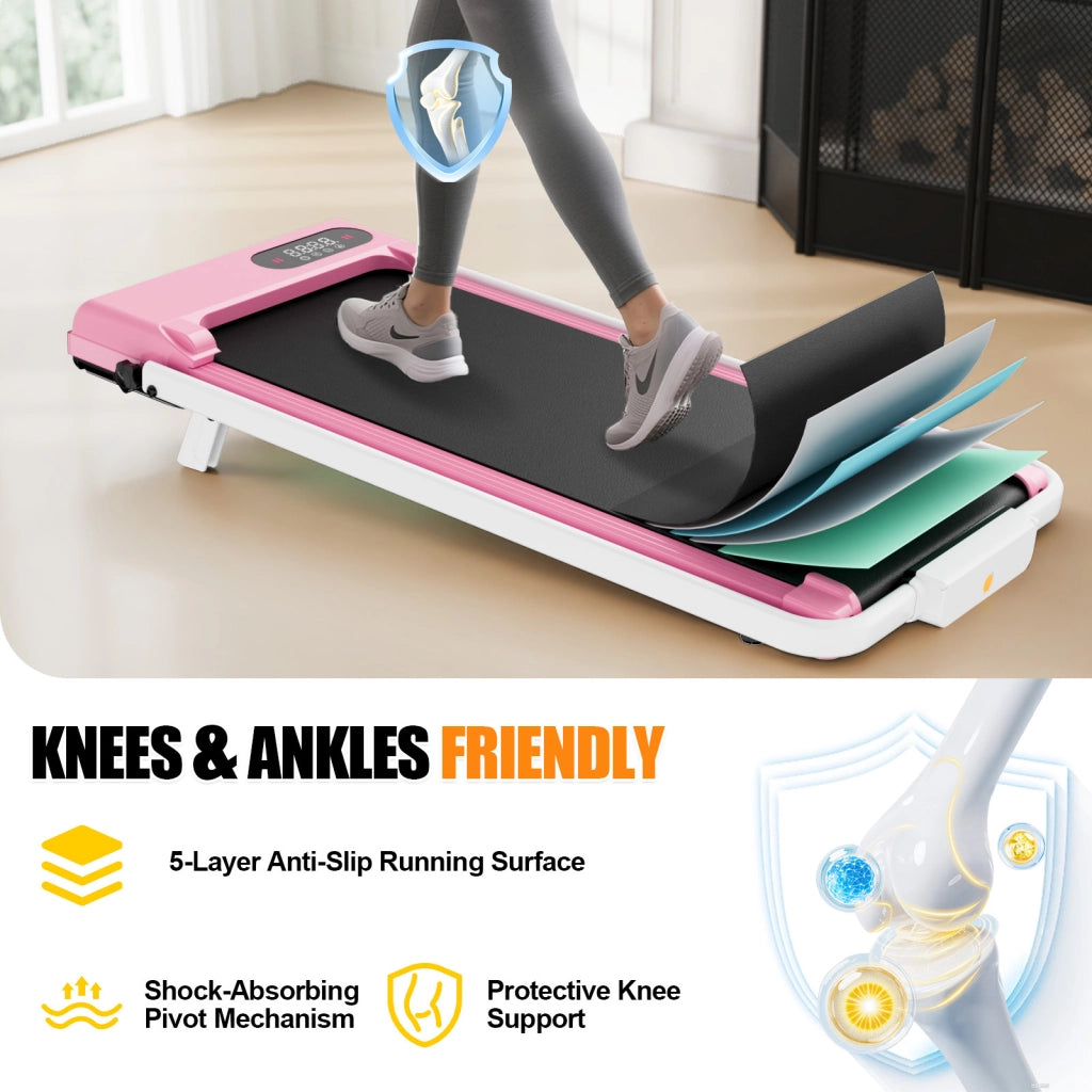 Tapis roulant, inclinazione del 7%, tapis roulant elettrico pieghevole 3 in 1, 2,5 CV, 8 km/h, telecomando, compatto e portatile
