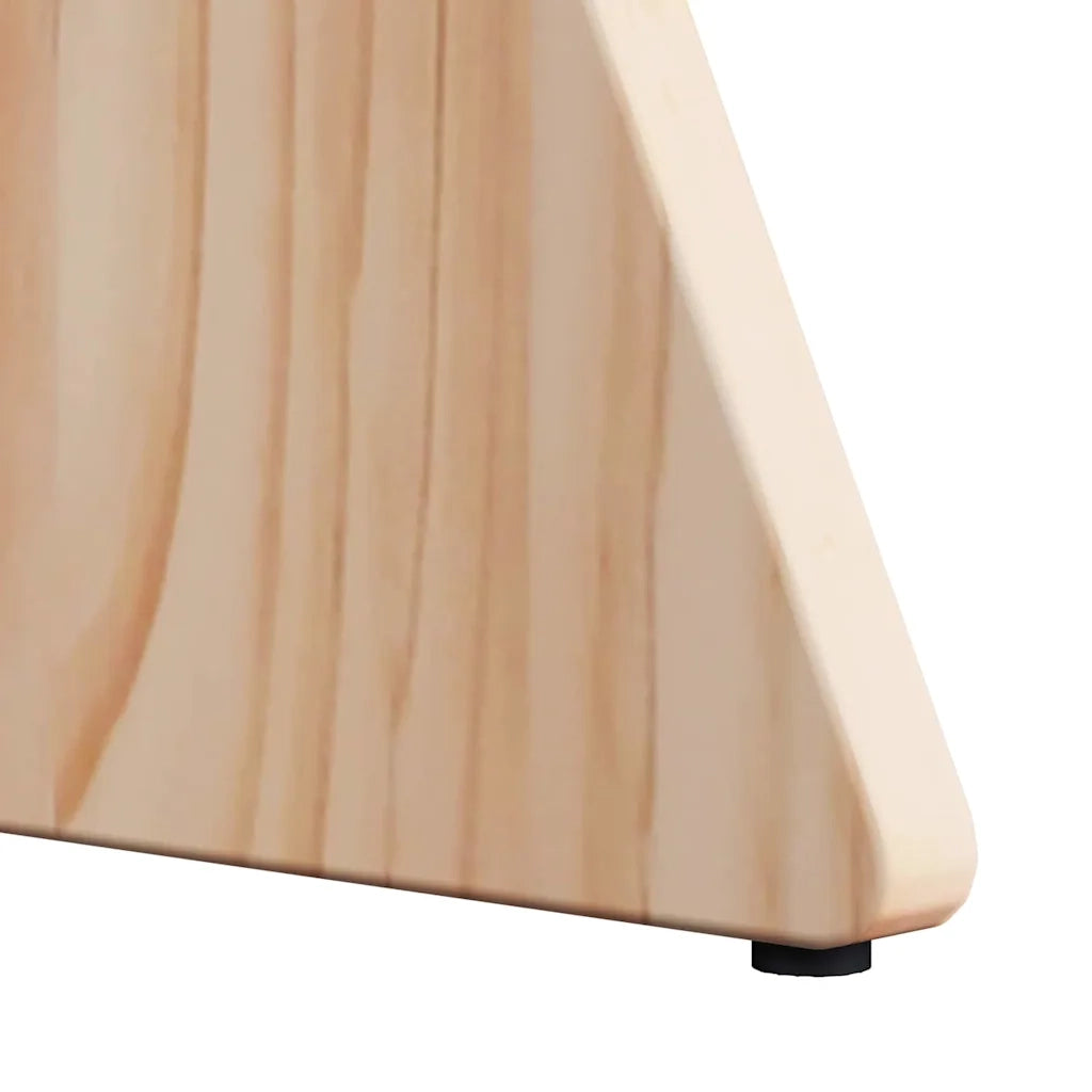 vidaXL Tavolino da salotto 3 pcs Naturale 49 x 49 x 30 cm