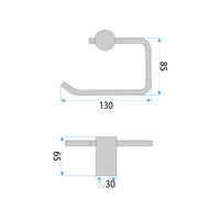 Porta Carta Igienica 9711 Prism Brush Nickle