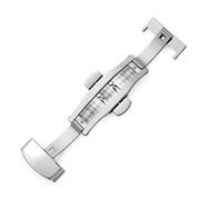 Chiusura Fissa in Acciaio Inossidabile - Cerniera di Sostituzione - 18 mm - Chiusura a Vela - Adatta per Cinture di Orologio in Pelle - Design Sostenibile - Cerniera di Orologio