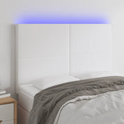 Testiera a LED-Testata con LED Bianco 144x5x118/128 cm in Similpelle 944737