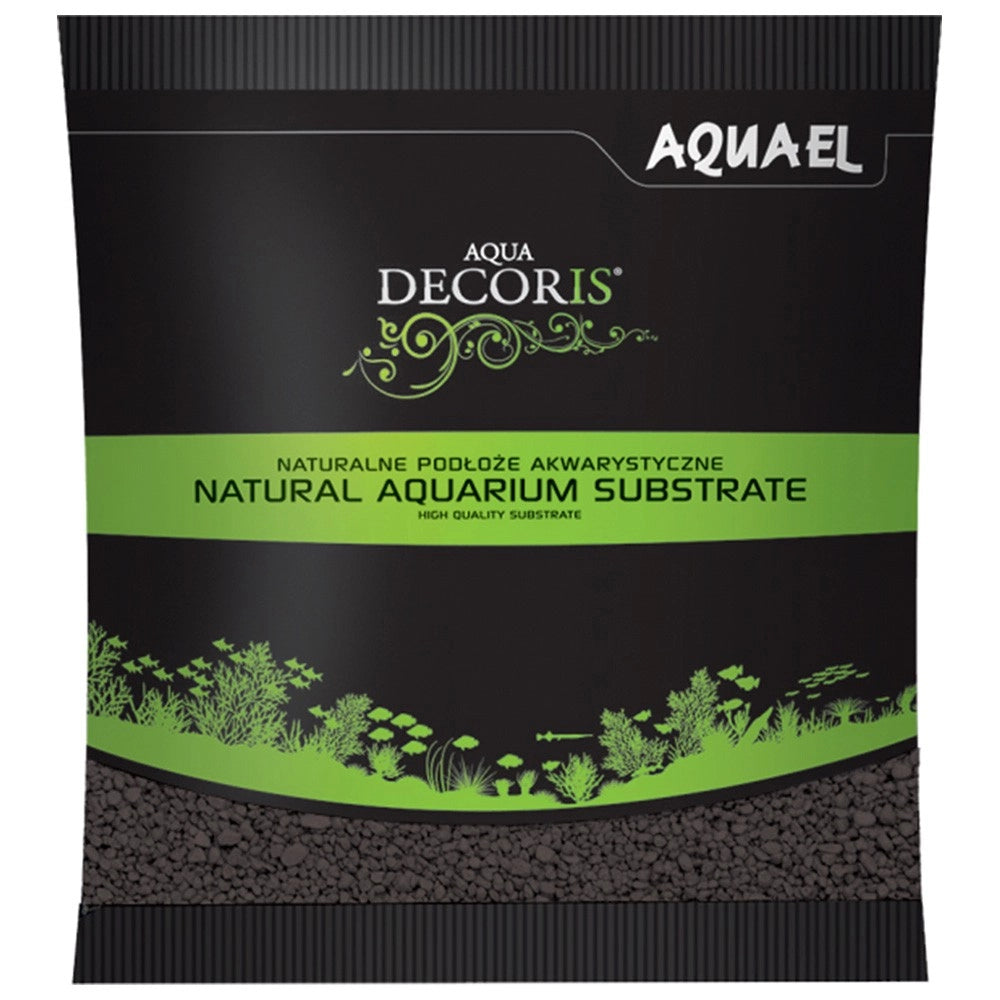 Aquael Decoris Gravel 2-3mm 1Kg - Ghiaia decorativa per acqua dolce-Vari colori Colore: Nero