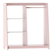 Armadio/guardaroba/guardaroba aperto per bambini 90 x 80 x 38 cm rosa e bianco 03_0010298