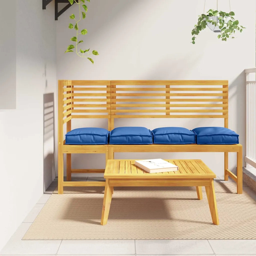 Cuscino 4 pcs Blu Reale 40 x 40 x 8 cm Tessuto Oxford 42001595