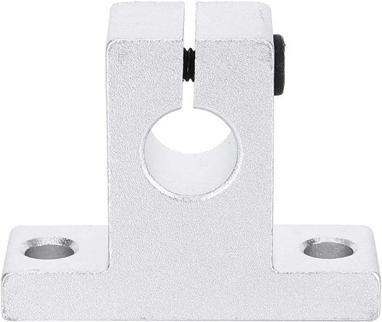 Guida di supporto per rail di movimento lineare con chiusura a 10mm asse di diametro in alluminio, hardware di fissaggio e guida accessoria per attrezzi industriali