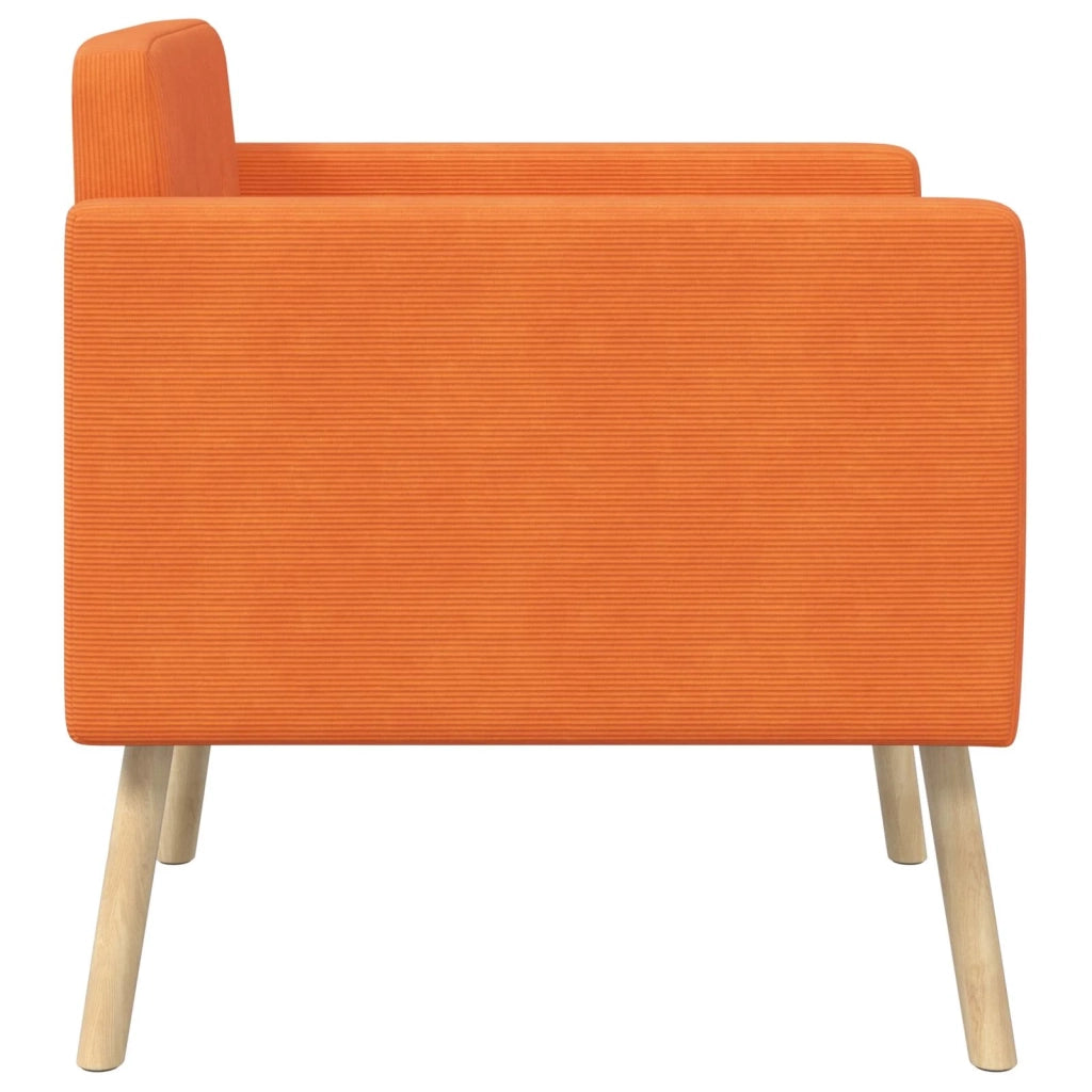 Sedia d'accento Arancione Tessuto in velluto a coste 42044815