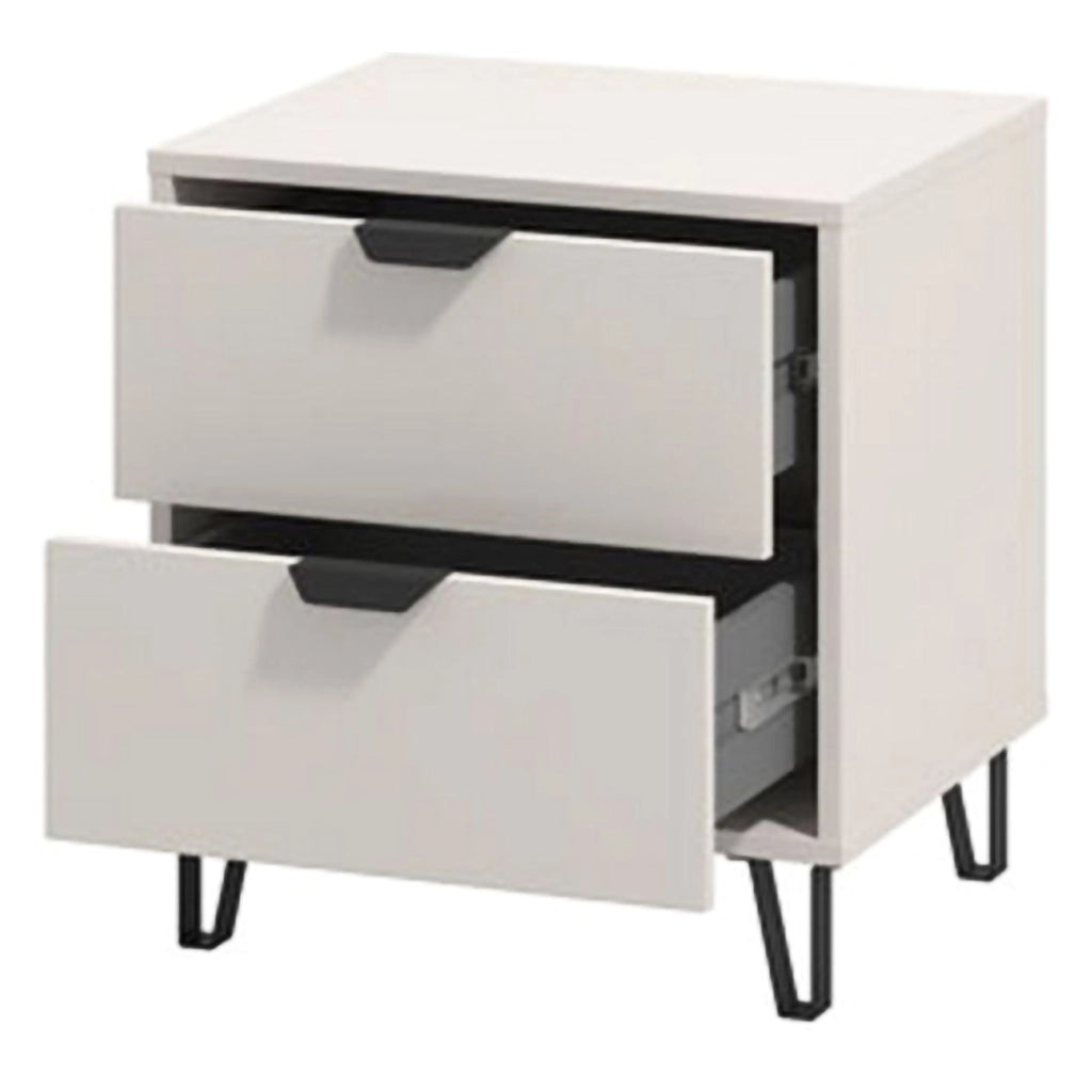 Scarlino, Comodino un Ripiano, 48x40x52h cm Beige