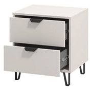 Scarlino, Comodino un Ripiano, 48x40x52h cm Beige