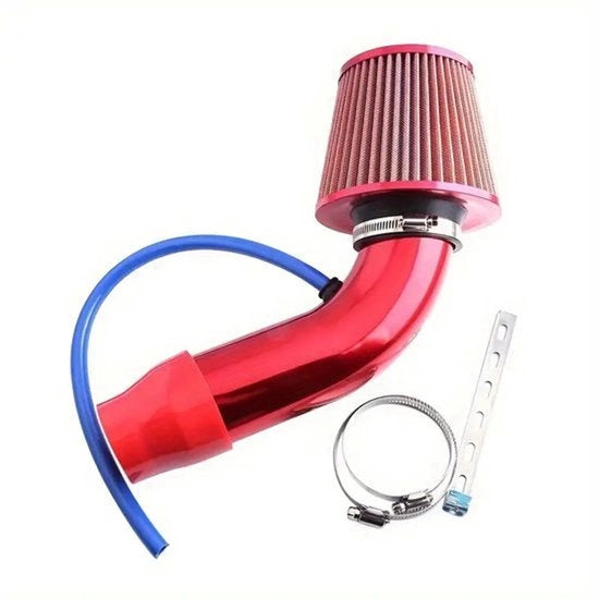 Filtro d'aria di ricambio per auto con elemento in alluminio 76mm, filtro di inalazione di aria fredda, kit di sensore