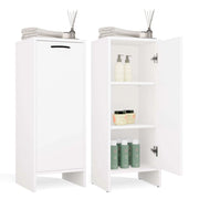 Mobile bagno NINA 1d bianco 1 ante scaffale colonna 3 ripiani per bagno