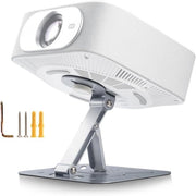 Sostegno per Proiettore - Supporto per Proiettore - Cinema in Casa - Gira di 360 Gradi - 19 cm di Lunghezza - Argento