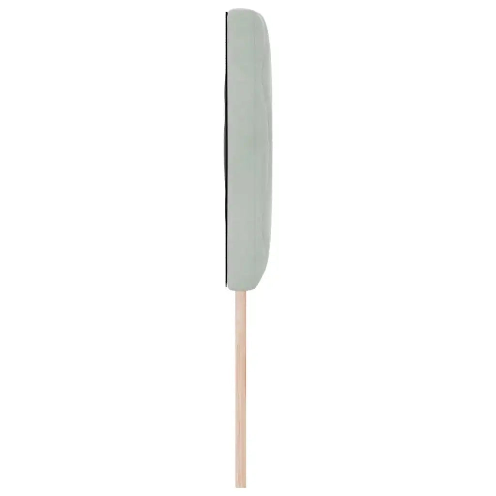 Testiera-Testata-Testiera Decorativa Grigio chiaro 144 cm Velluto 922552
