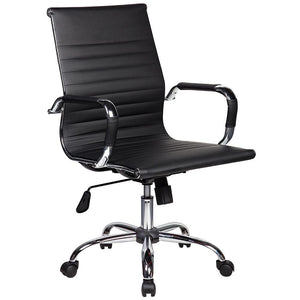 Sedia Poltrona Direzionale da Ufficio in Similpelle Tosini Dallas Nero