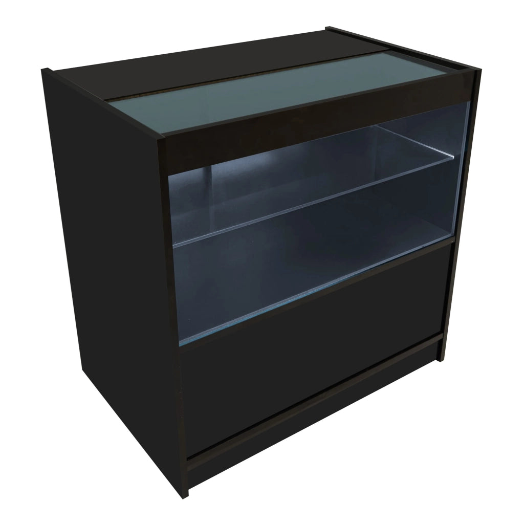 Set Banconi Nero Europa LED B900 C900 LM60 TB60 con Serrature e Vetrina