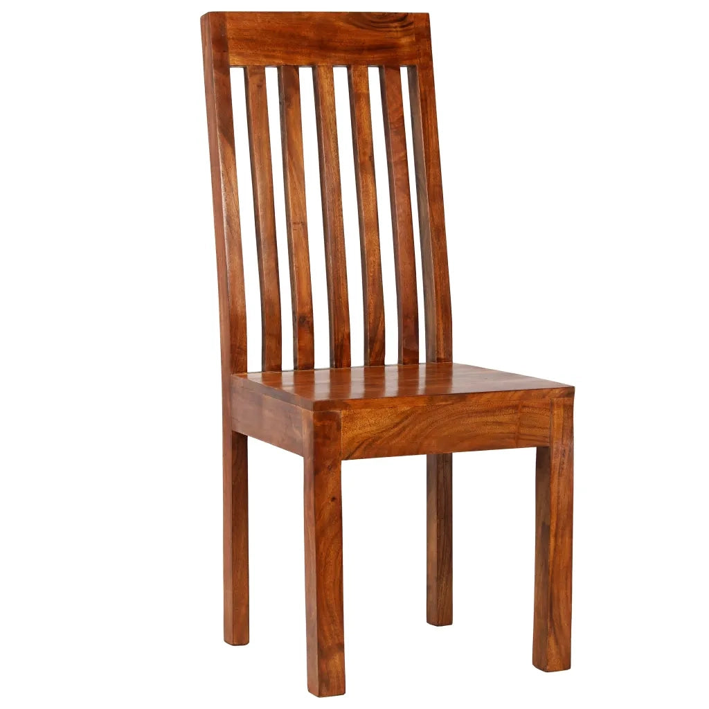 Set Tavolo da Pranzo 7 pz Legno Massello di Acacia e Mango 275333