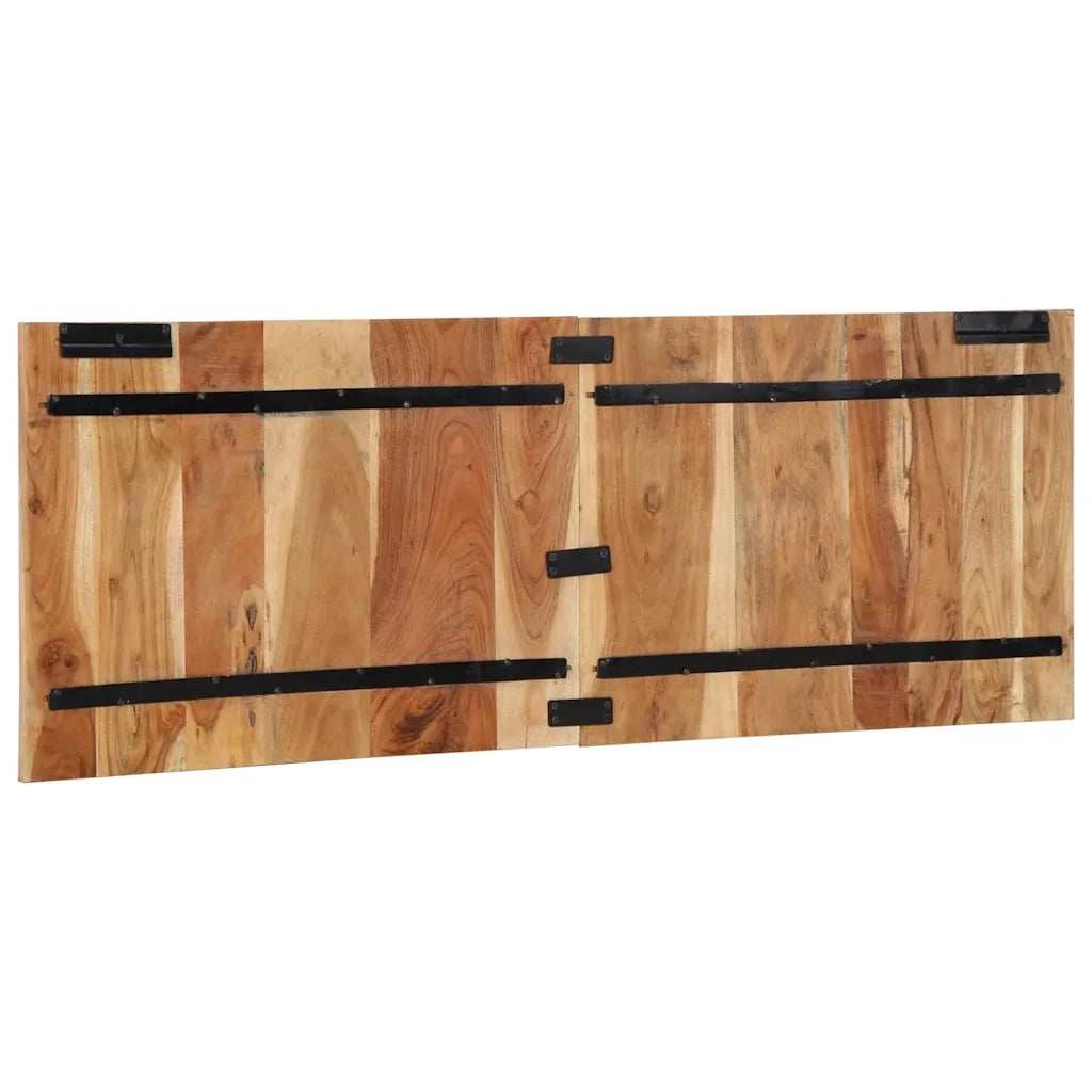 Testiera 140 cm in Legno Massello di Acacia