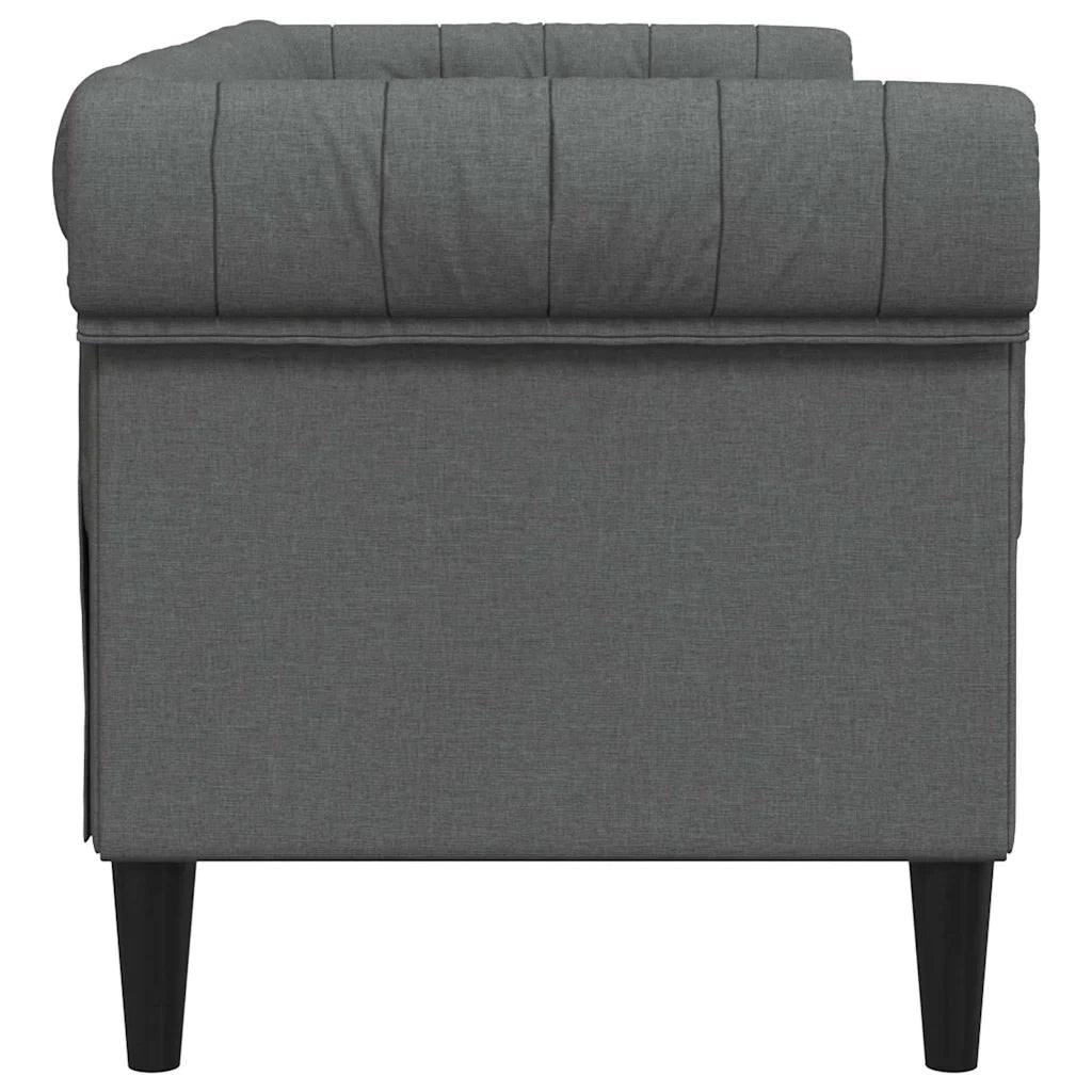 Divano | Divano da soggiorno | Sofa Grigio scuro 182,5 x 74,5 x 74,5 cm Poliestere