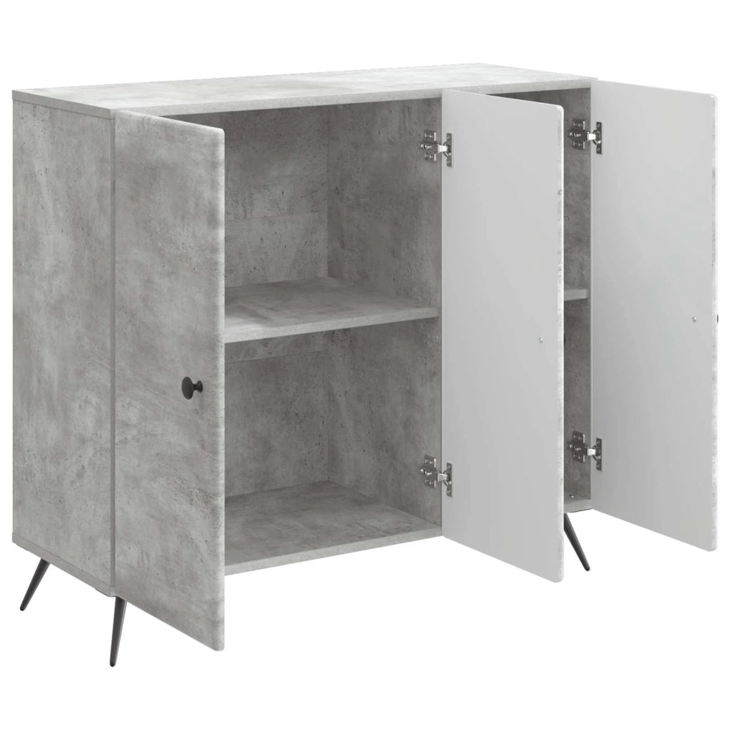 Credenza Grigio Cemento 89 x 34,5 x 80 cm Legno ingegnerizzato 895568