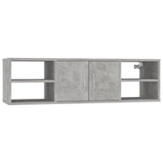 Scaffale a parete | Ripiano a parete | Mensola a parete Grigio Cemento 102x30x29 cm Legno Multistrato