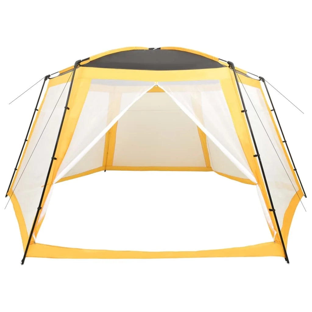 Tenda per Piscina in Tessuto 660x580x250 cm Gialla 93044