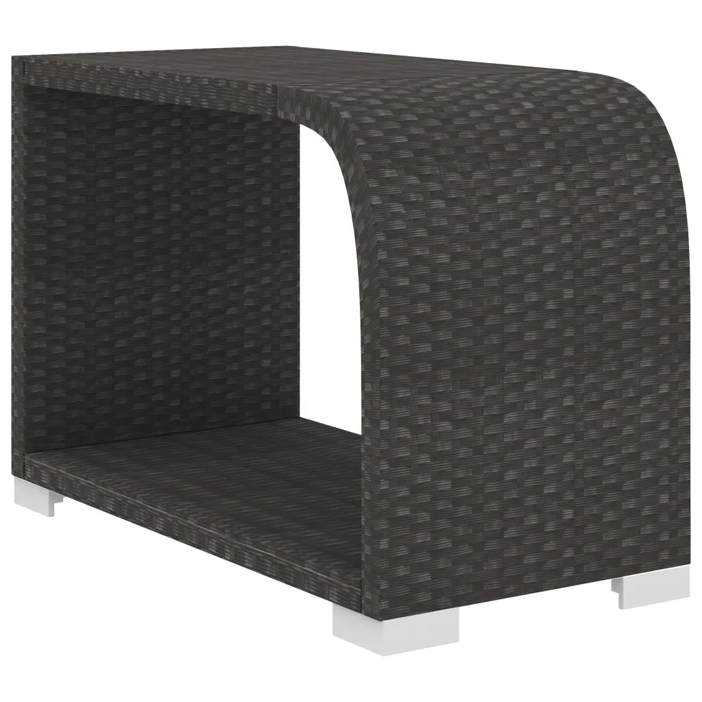 Set Divani da Giardino 10 pz con Cuscini in Polyrattan Nero 46815