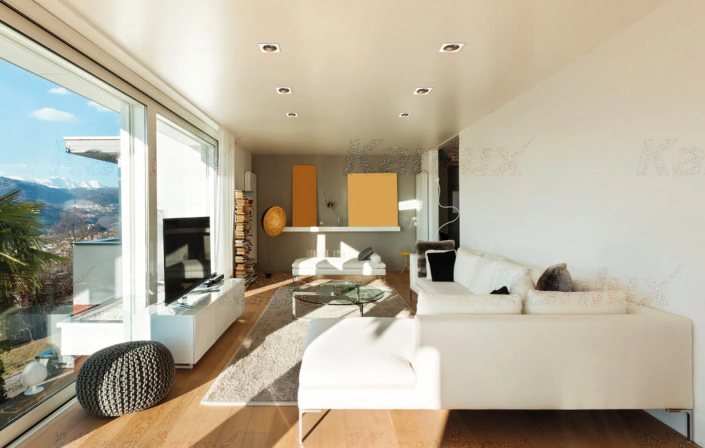 Faretto incasso Kanlux GLOZO quadrato bianco oro GU10 10W