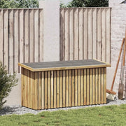 Scatola di Stoccaggio per Giardino Naturale 119 x 44 x 58 cm