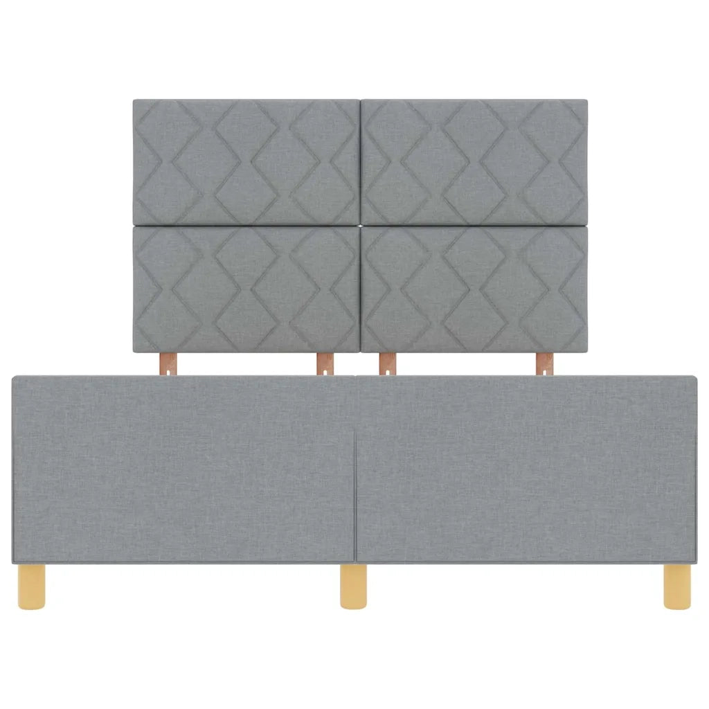 Struttura del letto Grigio chiaro 160 x 200 cm Tessuto 3344816