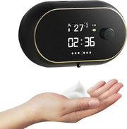 Dispensatore di Sapone Automatico con Sensore e Batteria Ricaricabile - Capacità 450ml, Impermeabile e Regolabile Volume per Cucina e Bagno