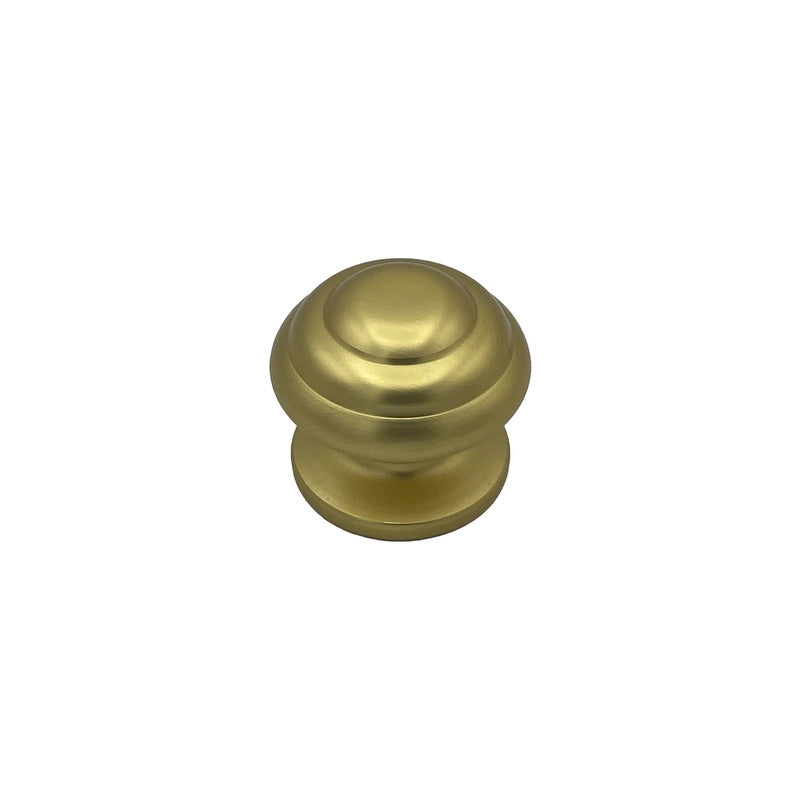 Pomolo fisso per porta SAGUATTI 178/70FB in alluminio oro satinato