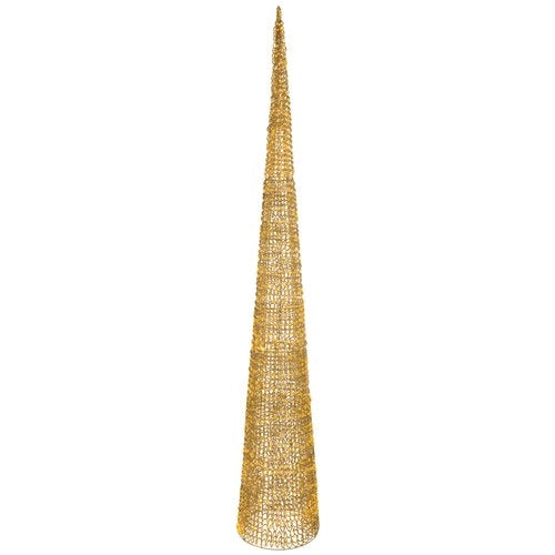 Decorazione luminosa natale amicasa 9493979 cono gold