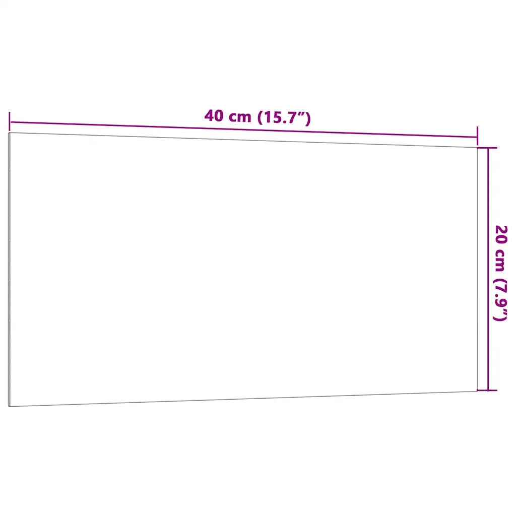 vidaXL Lavagna Magnetica a Parete Nera 40x20 cm Vetro Temperato