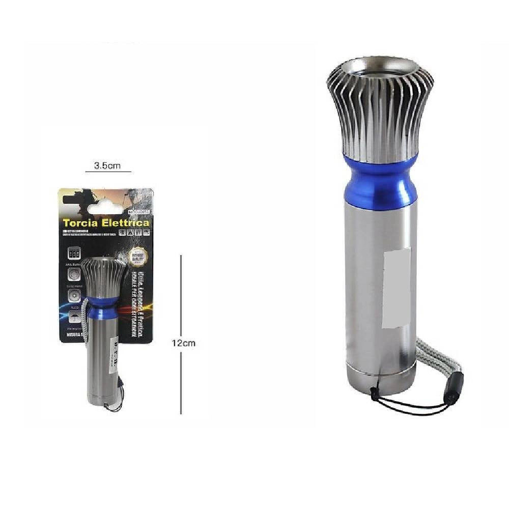 Trade Shop - Torcia Elettrica Ultra Luminosa Luce 1led Impermeabile Campeggi Jd051 12cm 63364 -