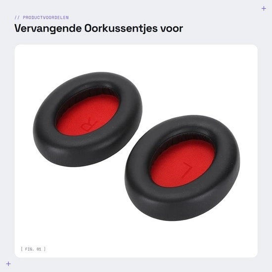 Accessori per cuffie - Orecchini sostitutivi - Accessori per cuffie - Elettrocondensatore - Isolamento acustico - Schiuma espansa - Adattamento perfetto - Orecchini per cuffie