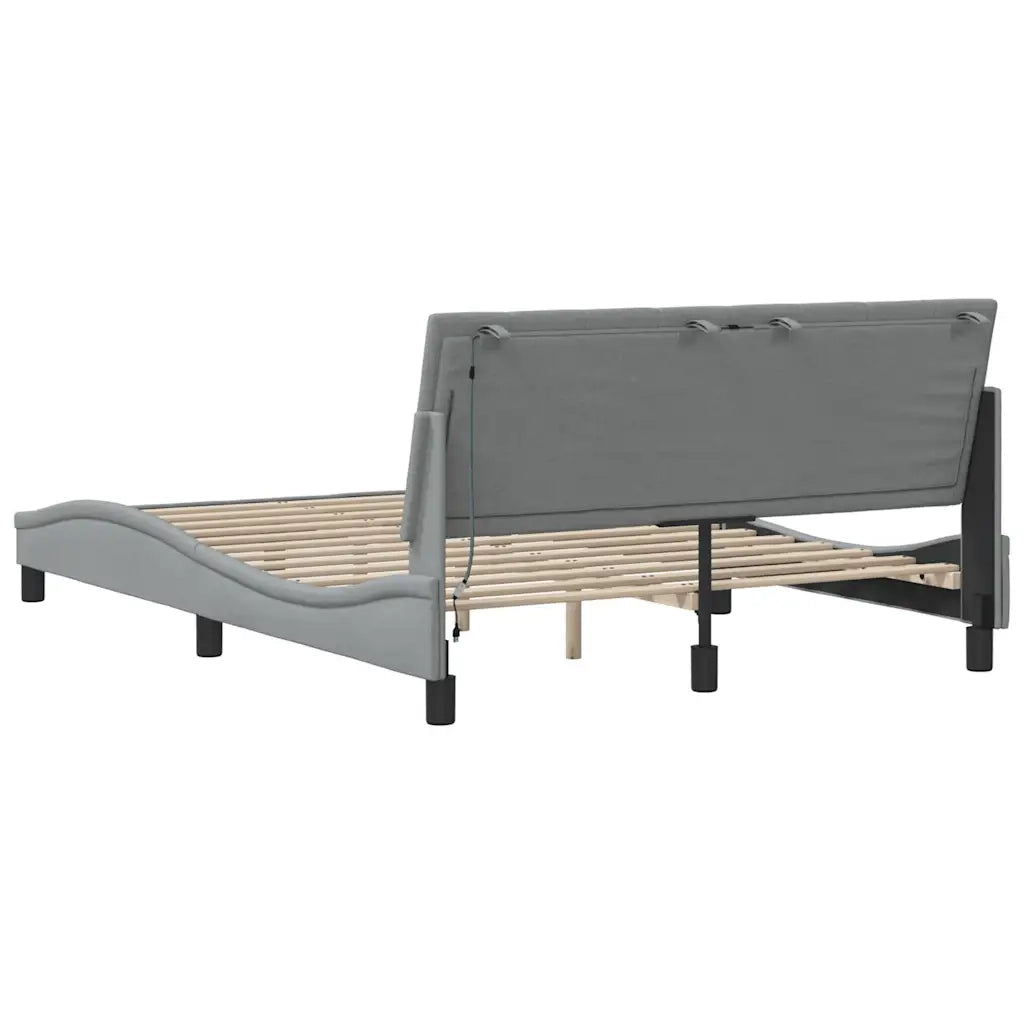 Giroletto senza Materasso Hanko Grigio Chiaro 120x200 cm Tessuto 3310447