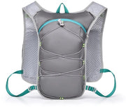 Zak da passeggio, attrezzatura per sport all'aperto, arrampicata, escursionismo, trail running, corsa in maratona, borsa da bicicletta leggera - grigio