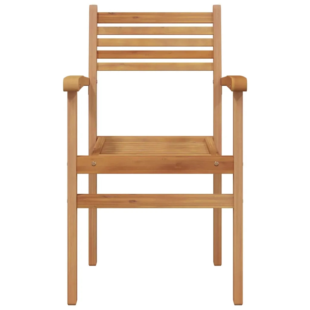 vidaXL Sedie impilabili da giardino 2 pcs Marrone 55.5 x 55.5 x 90 cm