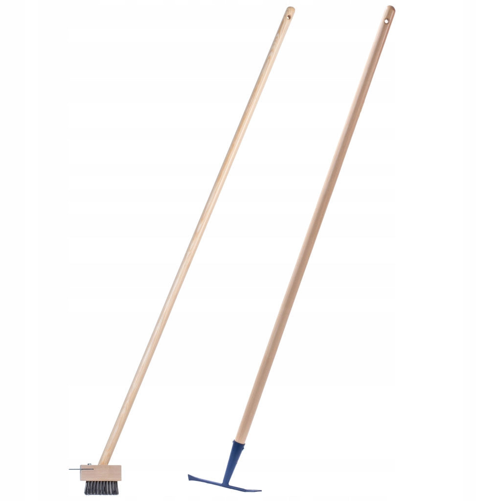 Set per la pulizia di pavimenti KADAX con spazzola e raschietto.