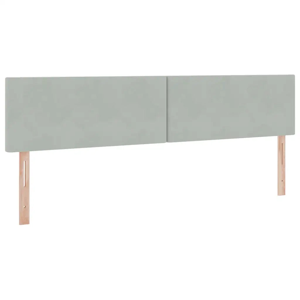 Letto con Contenitore Grigio chiaro 200 x 200 cm Velluto 3370719