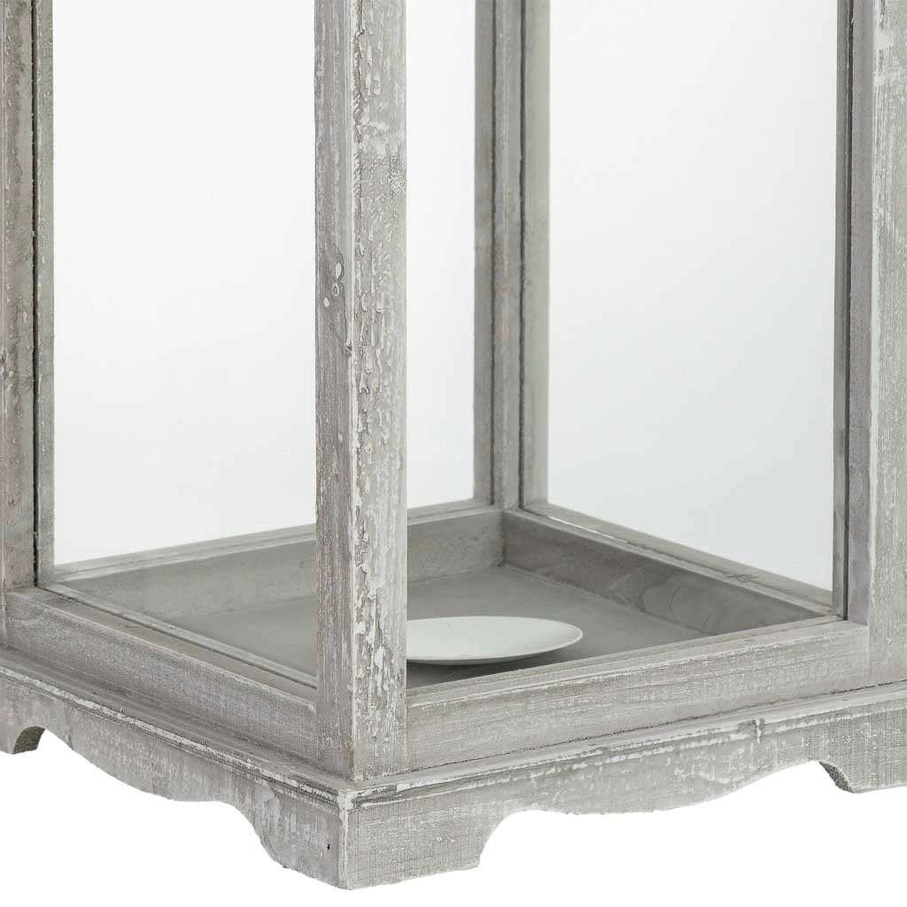 Lanterna in legno 24x24x60h cm